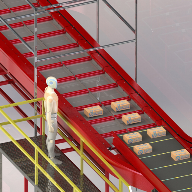 Classificador Bomb Bay de alta tecnologia para roupas de comércio eletrônico