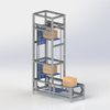 Transportador elevador para sistema de transporte Warahouse