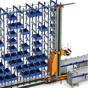 Sistema de estantes automáticas com economia de espaço Miniload para papelão